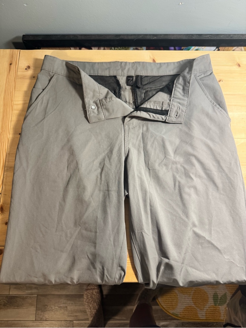 ZELLA LIGHT GREY BUSINESS PANT